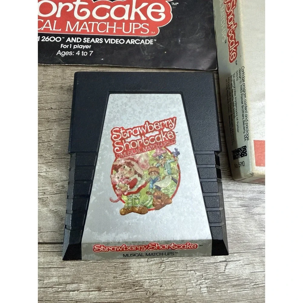Vintage Atari 2600 - Strawberry Shortcake Musical Matchups Game Parker Bros 1983
